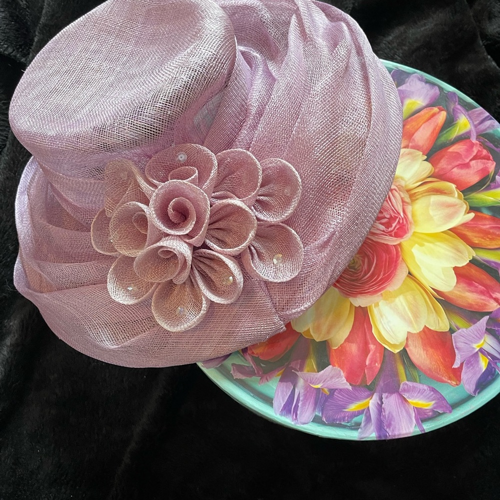 Elegant Pink Floral Women's Hat